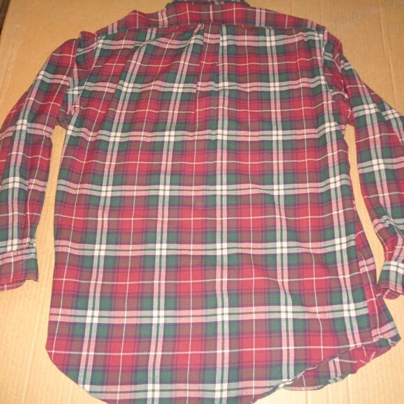 Polo Ralph Lauren Mens Flannel Blake Shirt Medium Preppy Long Sleeve - Picture 4 of 8